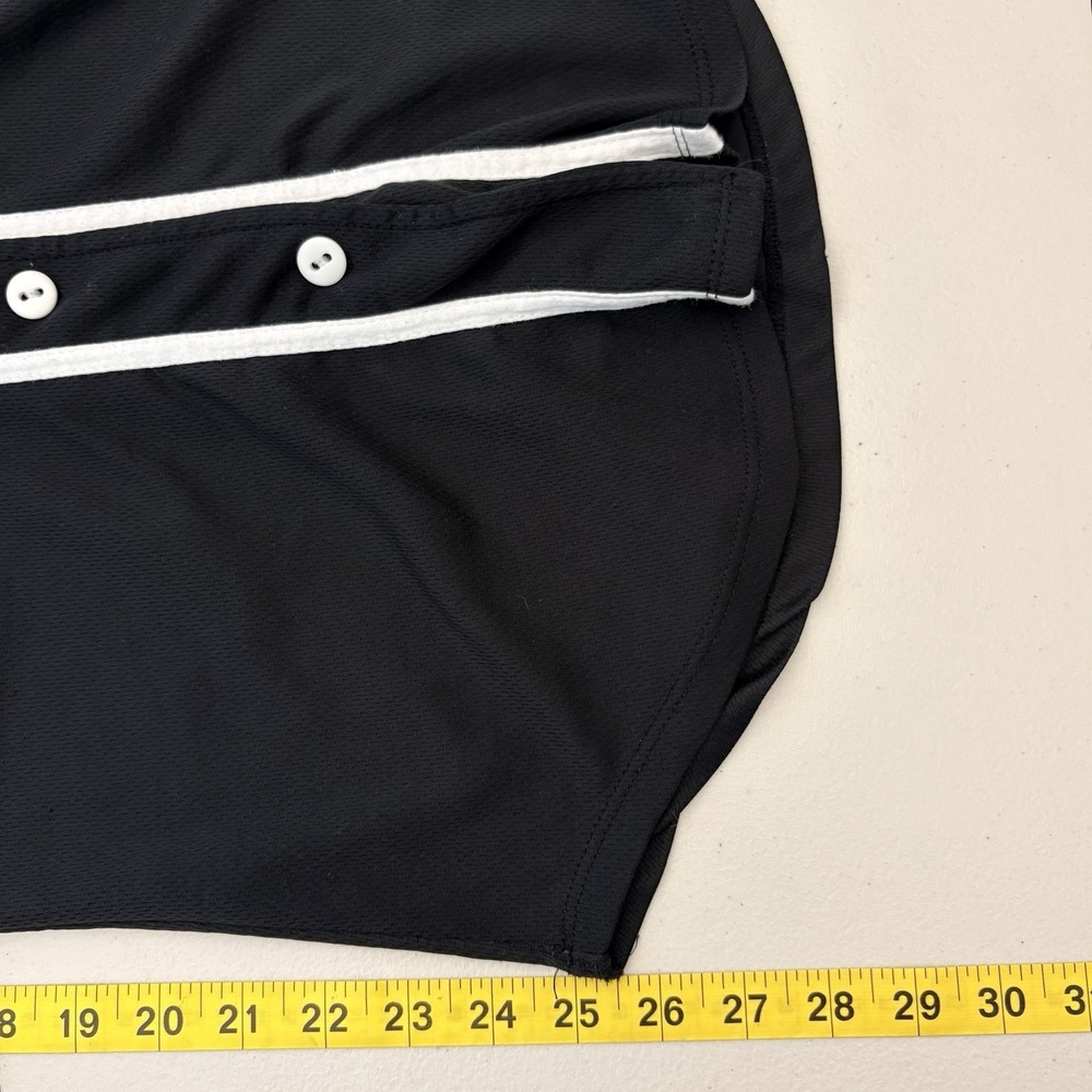 Pikachu Pokemon Women Small #025 Jersey Black Baseball Shirt Double Sided‎ Y2K - Picture 9 of 9